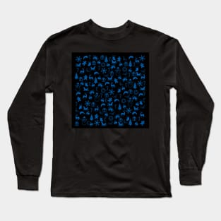 Blue Christmas Medley Long Sleeve T-Shirt